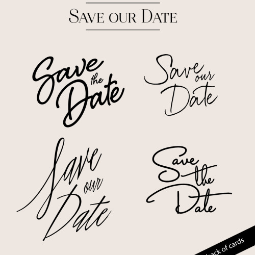 Save the Date, Wedding announcement, Engagement